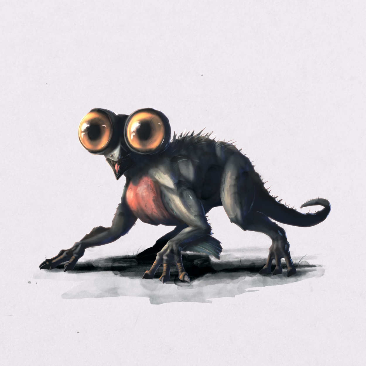 Digital painting of a fantasy monster